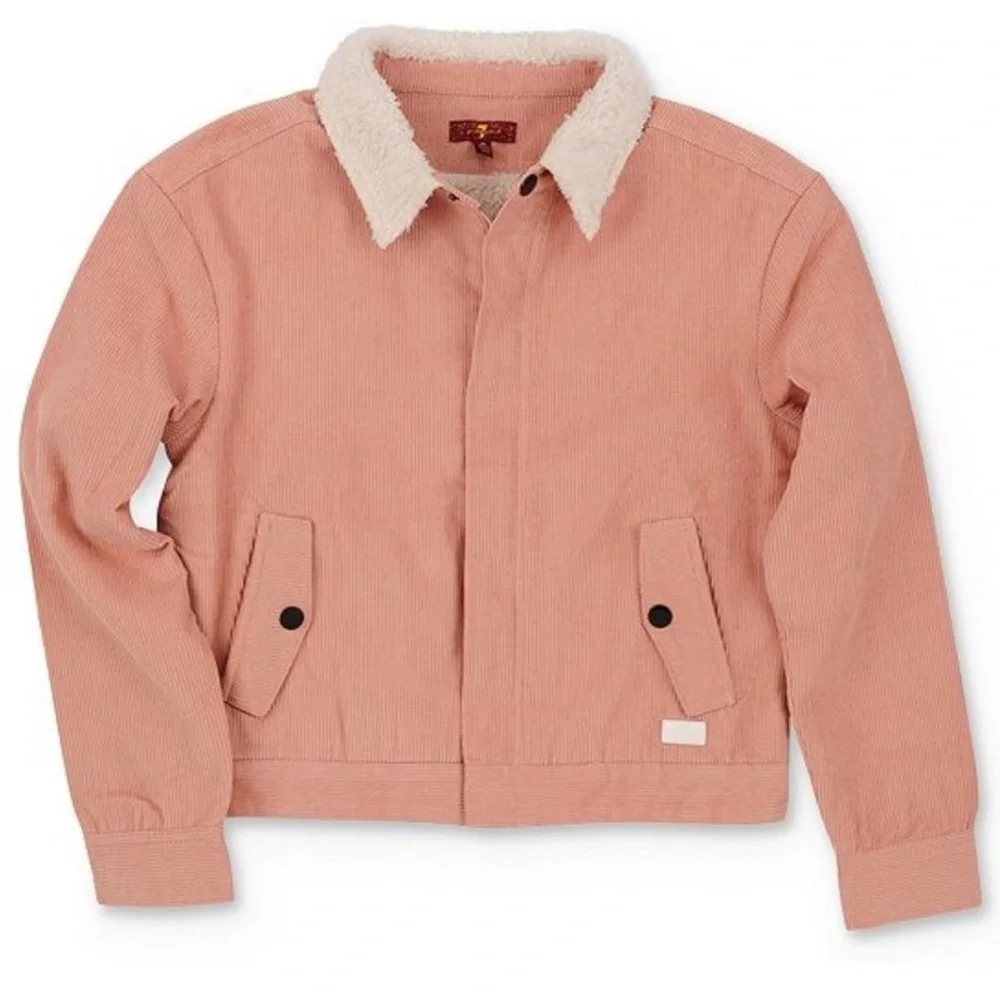 7 for All Mankind Corduroy Jacket Pink Medium